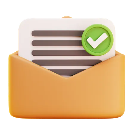 Email received  3D Icon