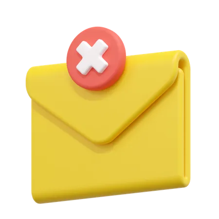 Email rejeté  3D Icon