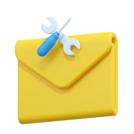 Email repair  3D Icon
