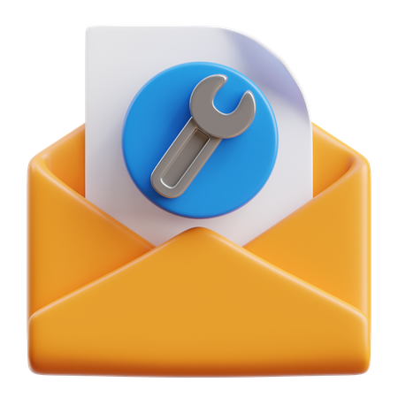 Email Repair Service  3D Icon