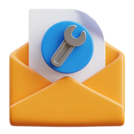 Email Repair Service  3D Icon