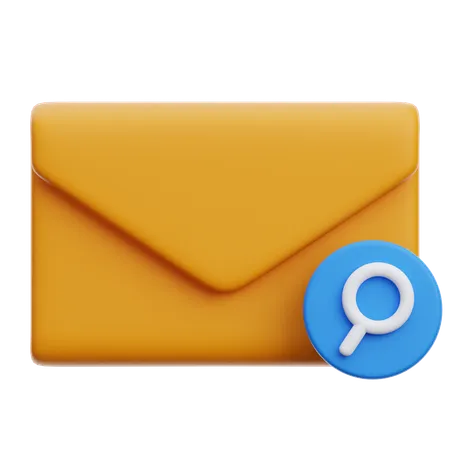 Email Search  3D Icon