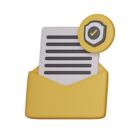 Email SECURITY  3D Icon