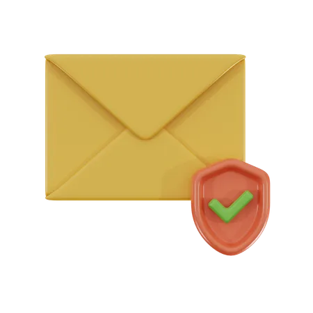 Email Protection 3 D Icon 3D Icon