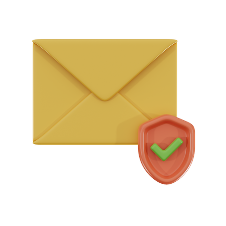 Email Security  3D Icon