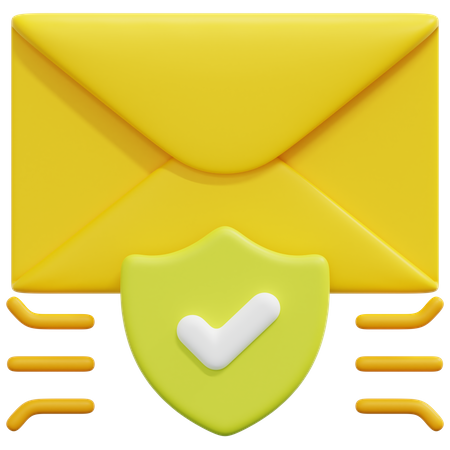 Email Security  3D Icon