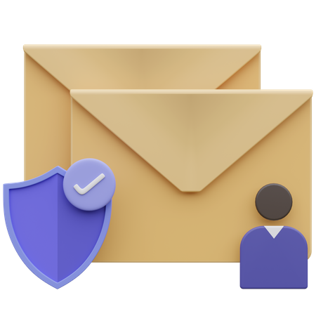 Email security  3D Icon