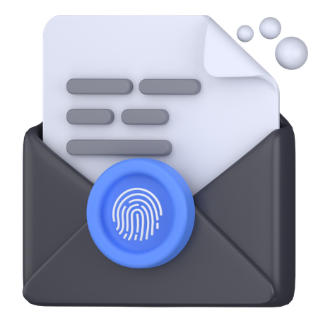 Email security  3D Icon
