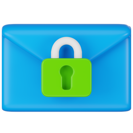 Email Security  3D Icon