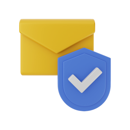 Email Security 3D Illustration