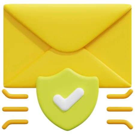 Email Security  3D Icon
