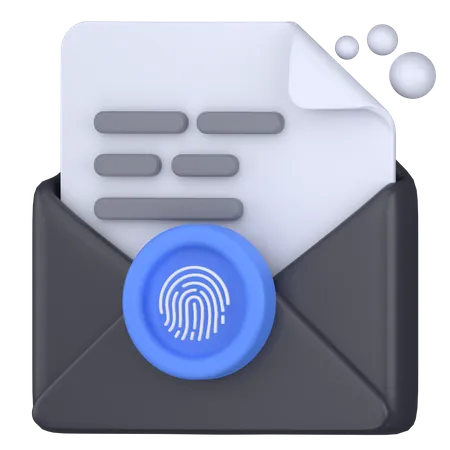 Email security 3D Icon