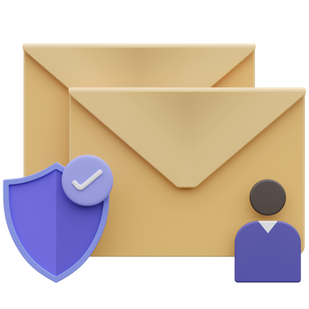 Email security  3D Icon
