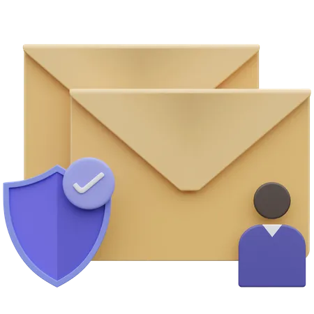 Email Security 3 D Icon Illustration 3D Icon