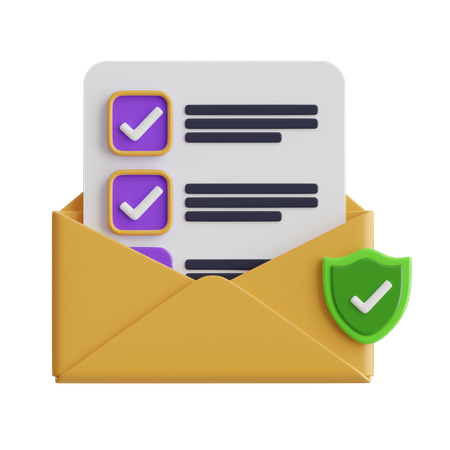 Email Security  3D Icon