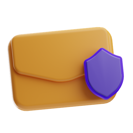 Segurança de e-mail  3D Icon