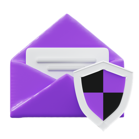 Segurança de e-mail  3D Icon