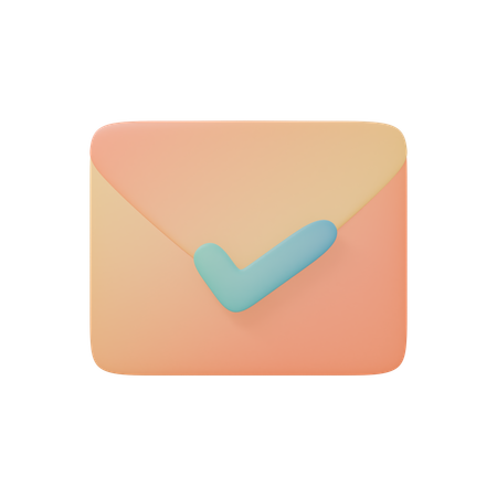Email Sent Success  3D Icon