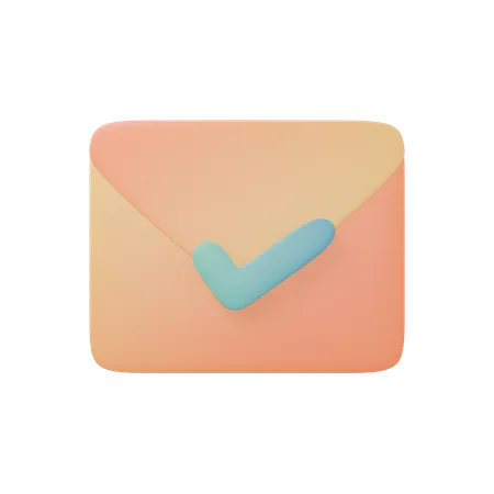 Email Sent Success  3D Icon