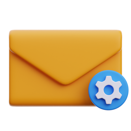 Paramètre de messagerie  3D Icon