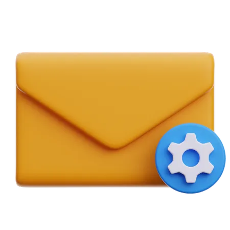 Email Setting  3D Icon