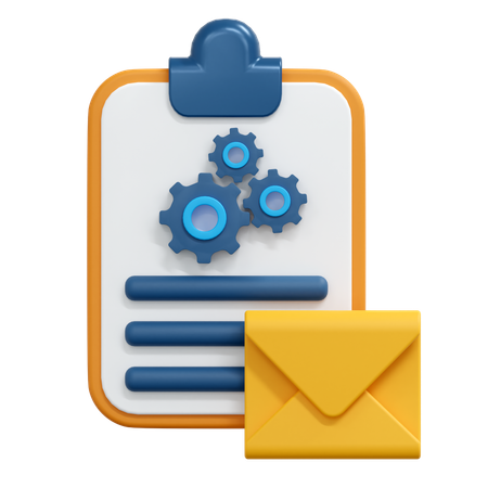 Email Setting  3D Icon