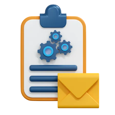 Email Setting  3D Icon