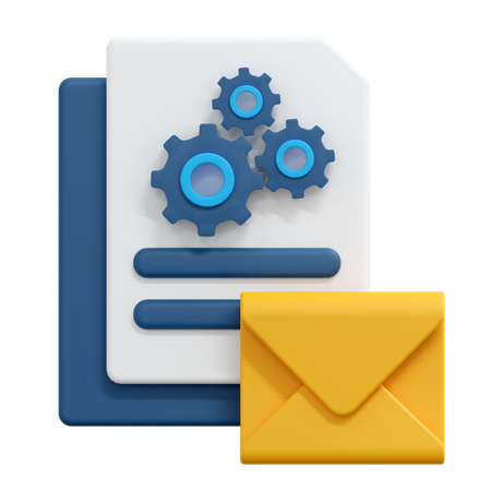 Email Setting  3D Icon