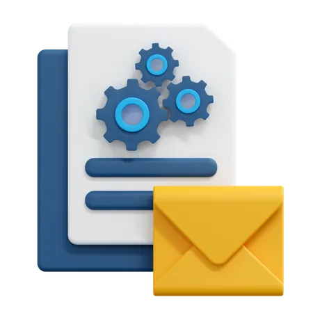 Email Setting  3D Icon