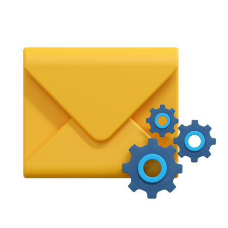 Email Setting  3D Icon