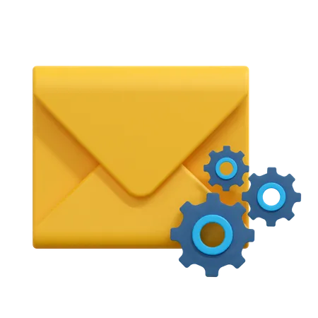 Email Setting  3D Icon