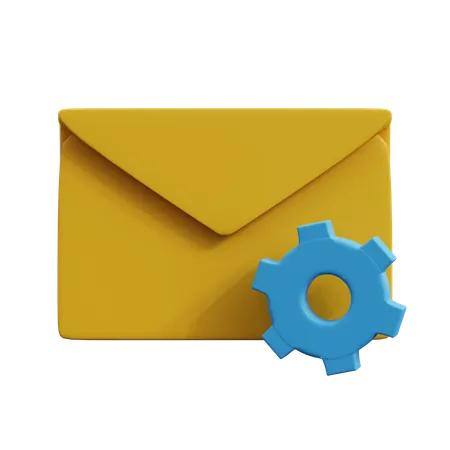 Email Setting  3D Icon