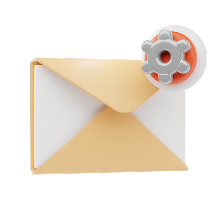 Email Setting  3D Icon