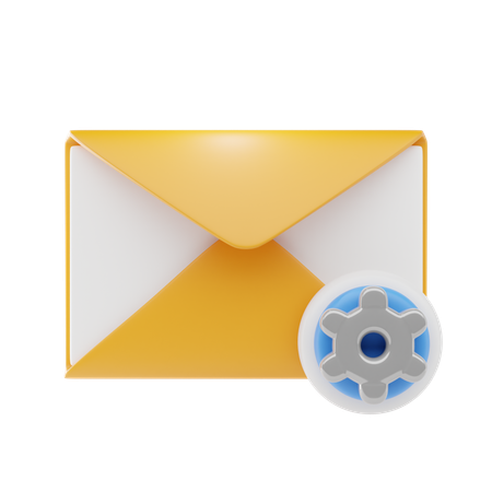 Email Setting  3D Icon