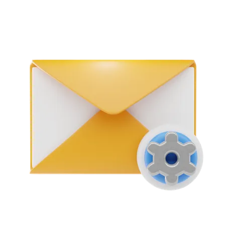 Email Setting  3D Icon