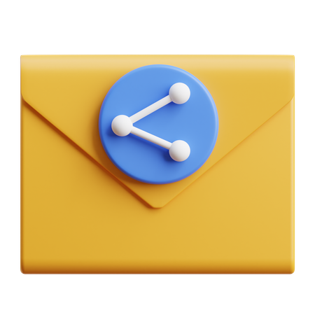 Email Sharing  3D Icon
