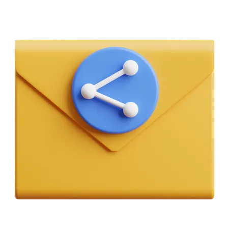 Email Sharing  3D Icon