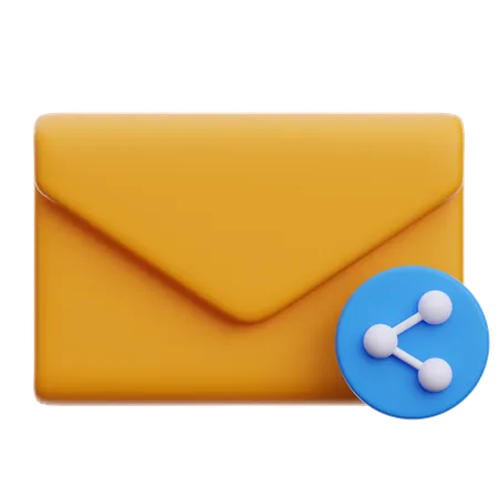 Email Sharing  3D Icon