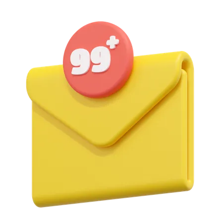 Email spam  3D Icon