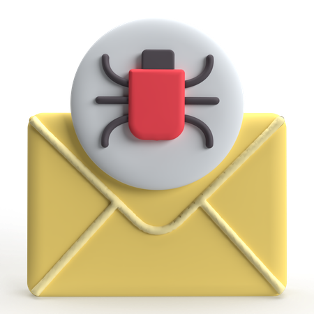 Email Spam  3D Icon
