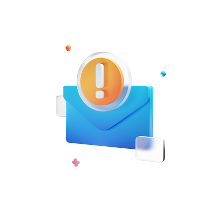 Email Spam  3D Icon