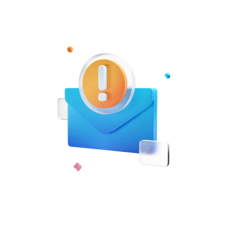 Email Spam  3D Icon