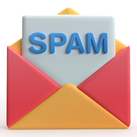 Email Spam  3D Icon