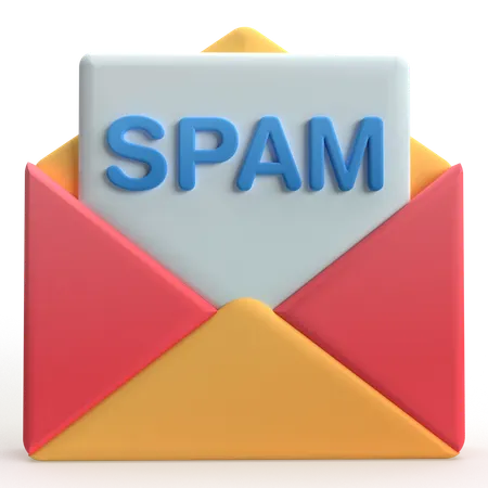 Email Spam  3D Icon