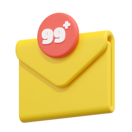 Email spam  3D Icon