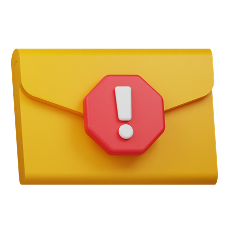Email Spam  3D Icon