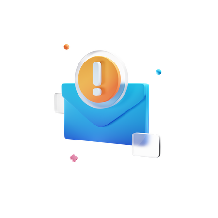 E-mail de spam  3D Icon