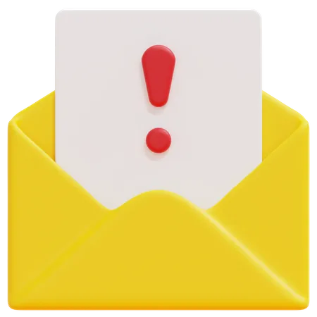 E-mail de spam  3D Icon