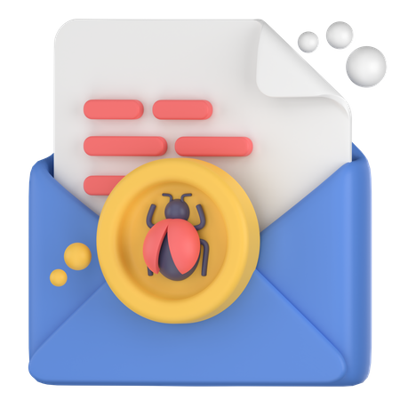 Email spam 3D Icon