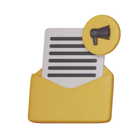 Email Speker  3D Icon